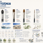 Die wichtigsten Pinselformen für die Aquarellmalerei Skizzenlabor.de - Pinselformen