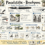 Pinselstifte mit echten Pinselhaaren: Brushpens für Skizzenbuch und Aquarell Skizzenlabor.de - Pinselstifte